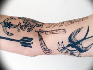 фото тату лезвие (опасная бритва) от 08.09.2017 №042 - tattoo dangerous razor