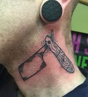 фото тату лезвие (опасная бритва) от 08.09.2017 №069 — tattoo dangerous razor