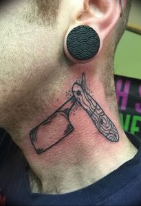 фото тату лезвие (опасная бритва) от 08.09.2017 №069 - tattoo dangerous razor