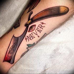 фото тату лезвие (опасная бритва) от 08.09.2017 №085 - tattoo dangerous razor