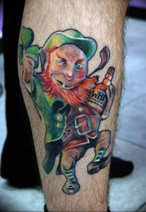 фото тату лепрекон от 04.10.2017 №044 - tattoo leprechaun - tattoo-photo.ru
