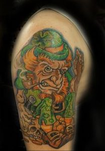 фото тату лепрекон от 04.10.2017 №046 - tattoo leprechaun - tattoo-photo.ru