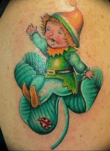фото тату лепрекон от 04.10.2017 №062 - tattoo leprechaun - tattoo-photo.ru