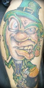 фото тату лепрекон от 04.10.2017 №063 - tattoo leprechaun - tattoo-photo.ru