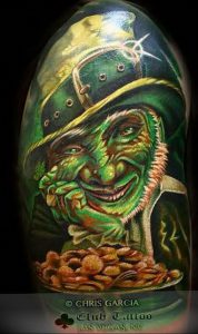 фото тату лепрекон от 04.10.2017 №073 - tattoo leprechaun - tattoo-photo.ru