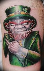 фото тату лепрекон от 04.10.2017 №075 - tattoo leprechaun - tattoo-photo.ru