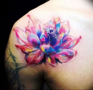фото тату лотос от 02.10.2017 №010 - lotus tattoo - tattoo-photo.ru