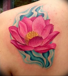 фото тату лотос от 02.10.2017 №023 - lotus tattoo - tattoo-photo.ru