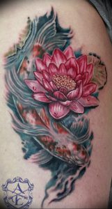 фото тату лотос от 02.10.2017 №136 - lotus tattoo - tattoo-photo.ru