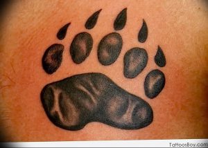 фото тату медвежья лапа от 30.09.2017 №007 - bear paw tattoo - tattoo-photo.ru