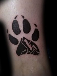 фото тату медвежья лапа от 30.09.2017 №015 - bear paw tattoo - tattoo-photo.ru
