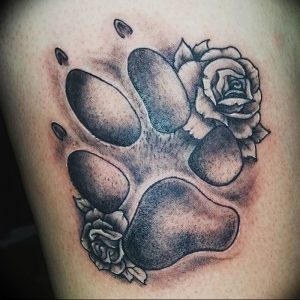 фото тату медвежья лапа от 30.09.2017 №038 - bear paw tattoo - tattoo-photo.ru