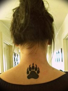 фото тату медвежья лапа от 30.09.2017 №053 - bear paw tattoo - tattoo-photo.ru