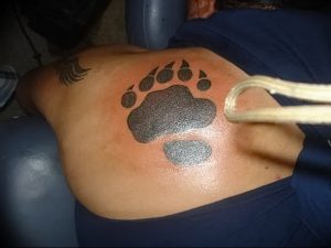 фото тату медвежья лапа от 30.09.2017 №068 - bear paw tattoo - tattoo-photo.ru