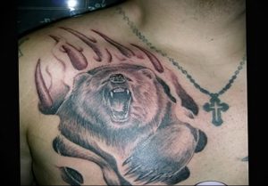 фото тату медвежья лапа от 30.09.2017 №069 - bear paw tattoo - tattoo-photo.ru