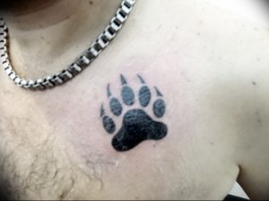 фото тату медвежья лапа от 30.09.2017 №092 - bear paw tattoo - tattoo-photo.ru