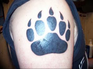 фото тату медвежья лапа от 30.09.2017 №106 - bear paw tattoo - tattoo-photo.ru