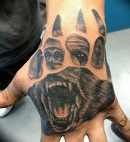 фото тату медвежья лапа от 30.09.2017 №112 — bear paw tattoo — tattoo-photo.ru