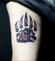 фото тату медвежья лапа от 30.09.2017 №118 — bear paw tattoo — tattoo-photo.ru