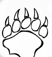 фото тату медвежья лапа от 30.09.2017 №121 — bear paw tattoo — tattoo-photo.ru