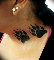 фото тату медвежья лапа от 30.09.2017 №122 — bear paw tattoo — tattoo-photo.ru