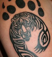 фото тату медвежья лапа от 30.09.2017 №128 — bear paw tattoo — tattoo-photo.ru