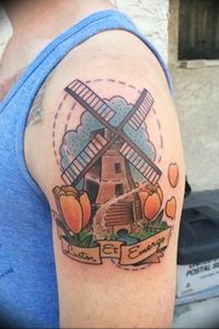 фото тату мельница от 30.10.2017 №012 - tattoo mill - tattoo-photo.ru 2352342356