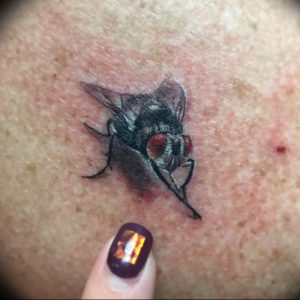 фото тату муха от 22.09.2017 №009 - Fly Tattoo - tattoo-photo.ru