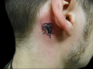 фото тату муха от 22.09.2017 №024 - Fly Tattoo - tattoo-photo.ru