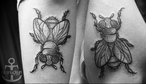 фото тату муха от 22.09.2017 №029 - Fly Tattoo - tattoo-photo.ru