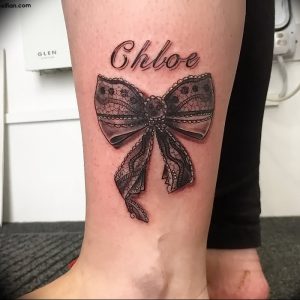 фото тату на щиколотке от 30.10.2017 №003 - ankle tattoo - tattoo-photo.ru