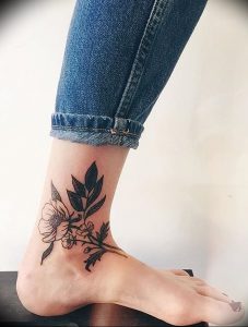 фото тату на щиколотке от 30.10.2017 №009 - ankle tattoo - tattoo-photo.ru