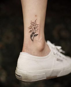 фото тату на щиколотке от 30.10.2017 №072 - ankle tattoo - tattoo-photo.ru