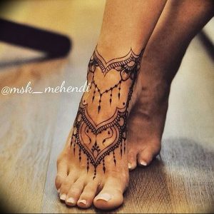 фото тату на щиколотке от 30.10.2017 №082 - ankle tattoo - tattoo-photo.ru