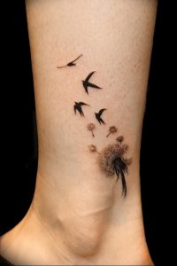 фото тату на щиколотке от 30.10.2017 №090 - ankle tattoo - tattoo-photo.ru