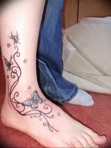 фото тату на щиколотке от 30.10.2017 №104 - ankle tattoo - tattoo-photo.ru