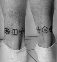 фото тату на щиколотке от 30.10.2017 №121 — ankle tattoo — tattoo-photo.ru