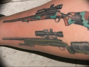 фото тату оружие от 05.09.2017 №004 - tattoo weapons - tattoo-photo.ru