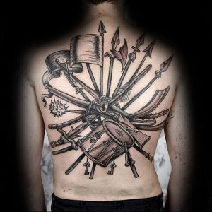 фото тату оружие от 05.09.2017 №080 - tattoo weapons - tattoo-photo.ru