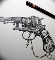 фото тату оружие от 05.09.2017 №095 — tattoo weapons — tattoo-photo.ru