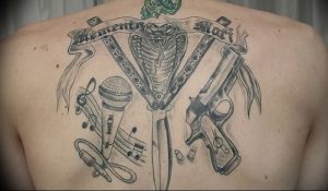 фото тату оружие от 05.09.2017 №097 - tattoo weapons - tattoo-photo.ru