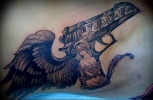 фото тату оружие от 05.09.2017 №134 - tattoo weapons - tattoo-photo.ru