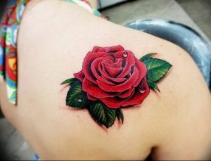 фото тату роза от 30.09.2017 №013 - rose tattoo - tattoo-photo.ru