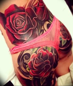 фото тату роза от 30.09.2017 №072 - rose tattoo - tattoo-photo.ru
