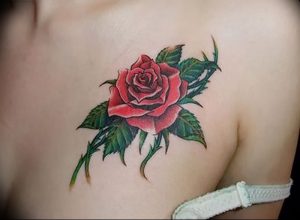 фото тату роза от 30.09.2017 №073 - rose tattoo - tattoo-photo.ru