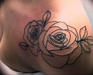 фото тату роза от 30.09.2017 №074 - rose tattoo - tattoo-photo.ru