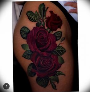 фото тату роза от 30.09.2017 №075 - rose tattoo - tattoo-photo.ru