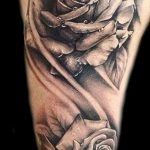 фото тату роза от 30.09.2017 №077 - rose tattoo - tattoo-photo.ru