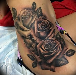 фото тату роза от 30.09.2017 №084 - rose tattoo - tattoo-photo.ru