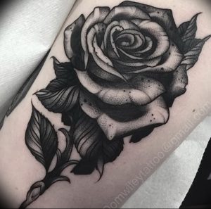 фото тату роза от 30.09.2017 №090 - rose tattoo - tattoo-photo.ru